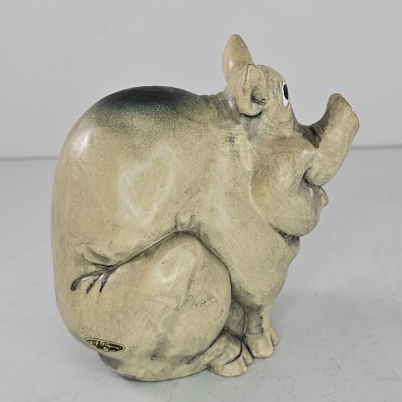 Josef Originals Ceramic Pig Figurine Silly Sitting Hog Anthropomorphic - Picture 4 of 8